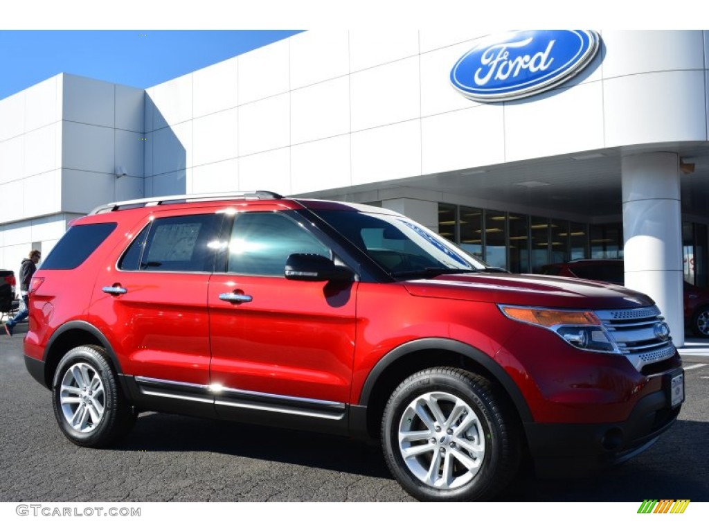 Ruby Red 2015 Ford Explorer XLT 4WD Exterior Photo #101066880