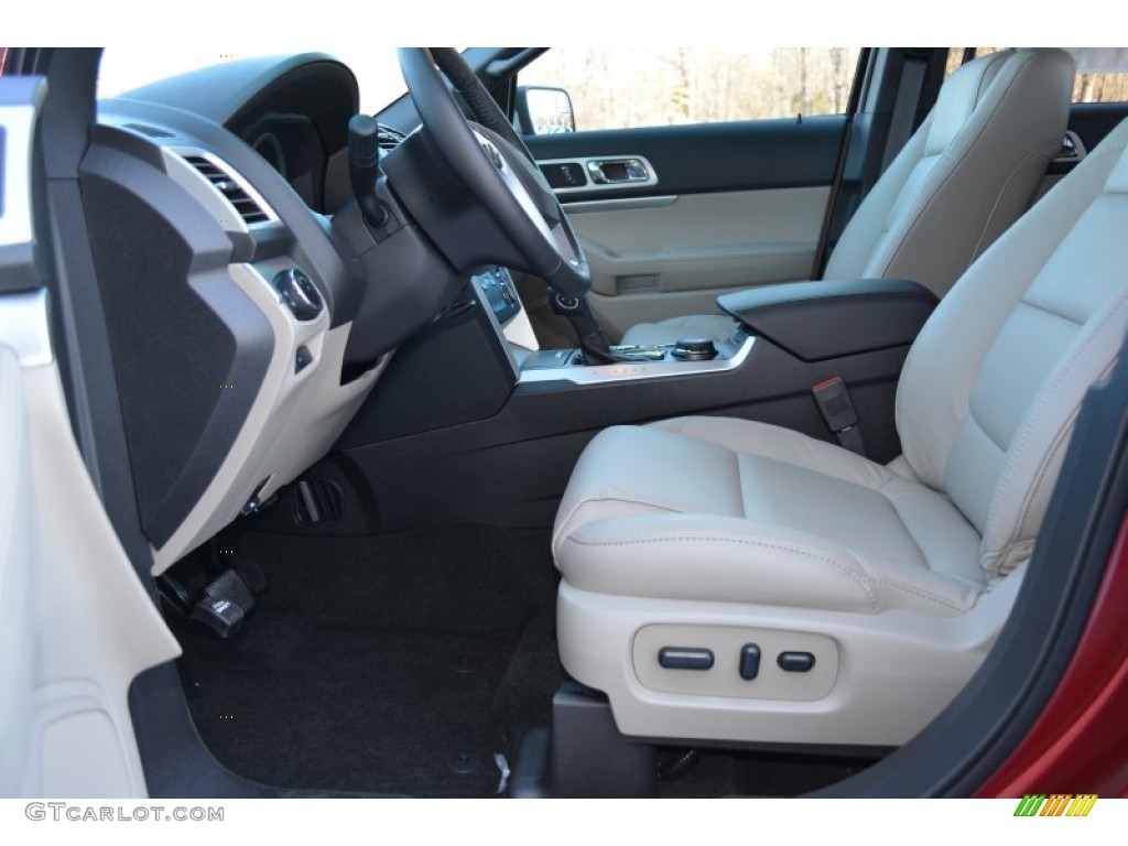 Medium Light Stone Interior 2015 Ford Explorer XLT 4WD Photo #101066991