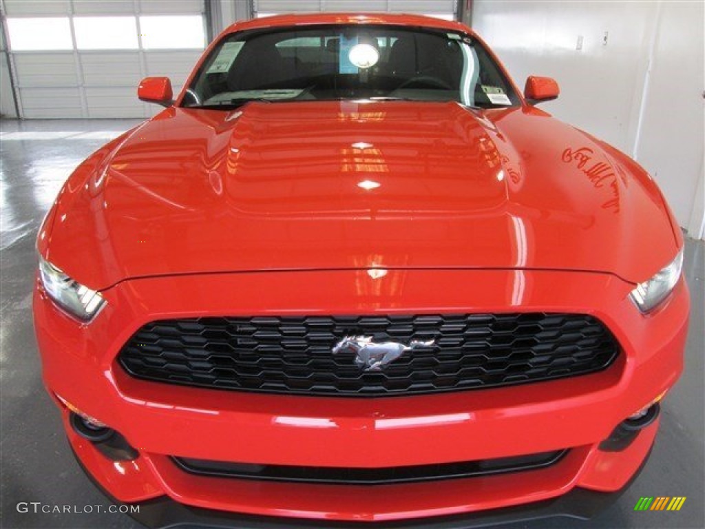 2015 Mustang V6 Coupe - Competition Orange / Ebony photo #2