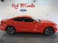 2015 Competition Orange Ford Mustang V6 Coupe  photo #7