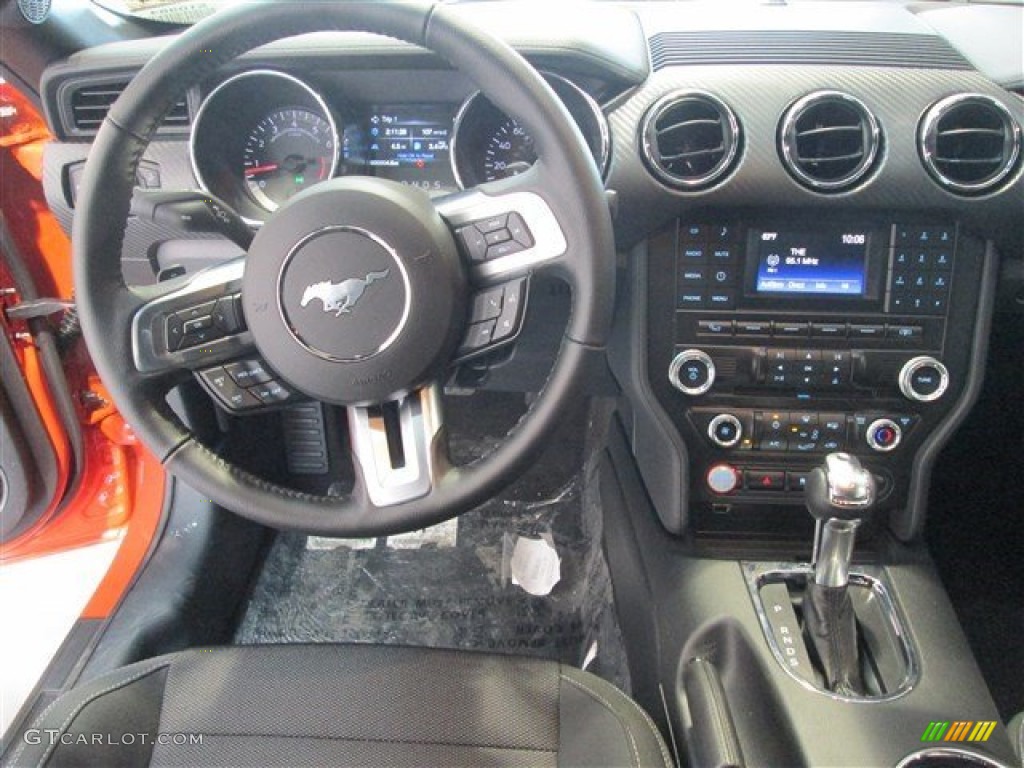 2015 Mustang V6 Coupe - Competition Orange / Ebony photo #10