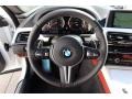 2015 BMW M6 Sakhir Orange/Black Interior Steering Wheel Photo