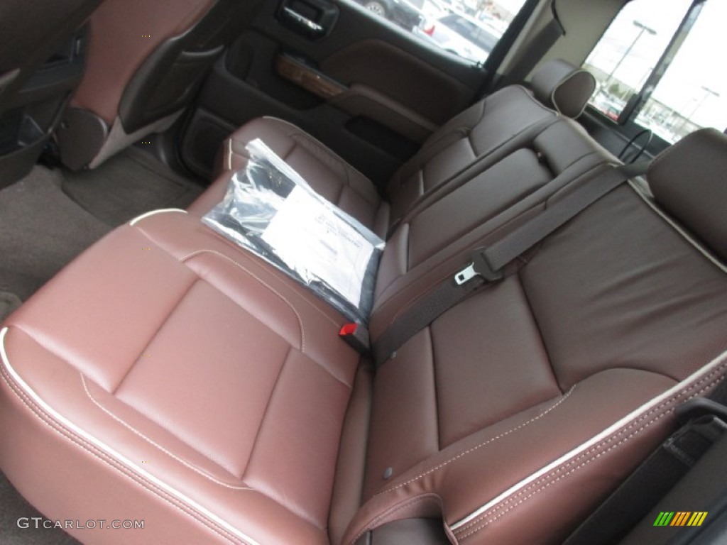 2015 Chevrolet Silverado 3500HD High Country Crew Cab Dual Rear Wheel 4x4 Rear Seat Photo #101069952