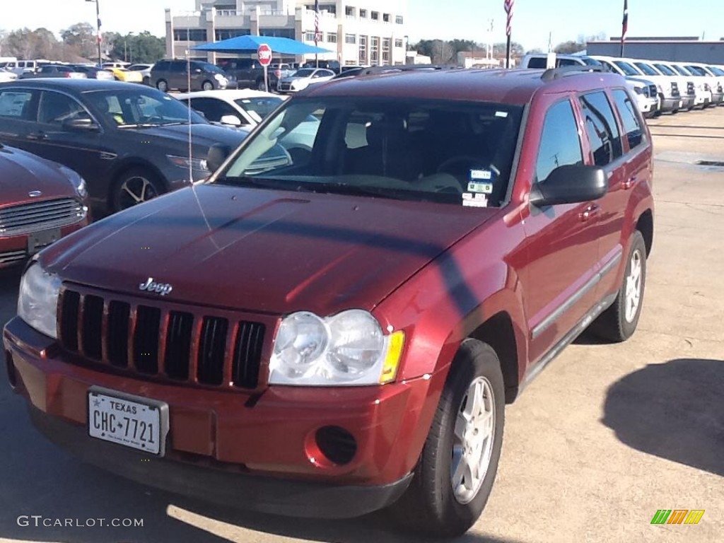 2007 Grand Cherokee Laredo - Red Rock Crystal Pearl / Medium Slate Gray photo #1