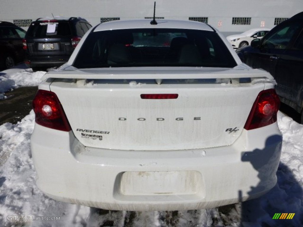2012 Avenger R/T - Bright White / Black/Silver/Red photo #3