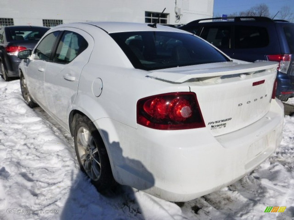 2012 Avenger R/T - Bright White / Black/Silver/Red photo #4