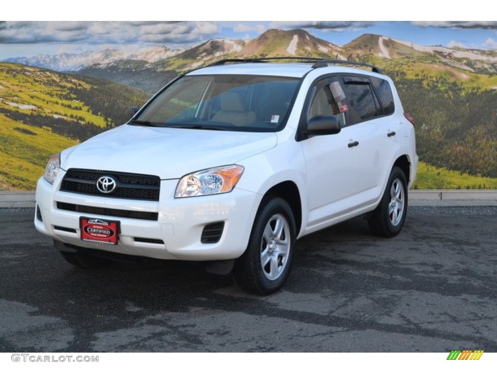 2011 RAV4 I4 4WD - Super White / Sand Beige photo #5