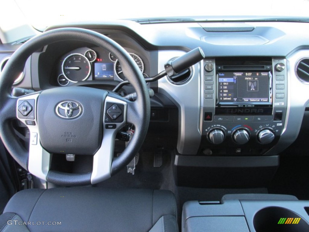 2015 Toyota Tundra SR5 Double Cab Black Dashboard Photo #101074438