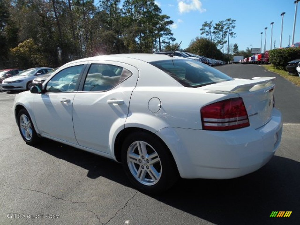 2009 Avenger SXT - Stone White / Dark Slate Gray photo #3