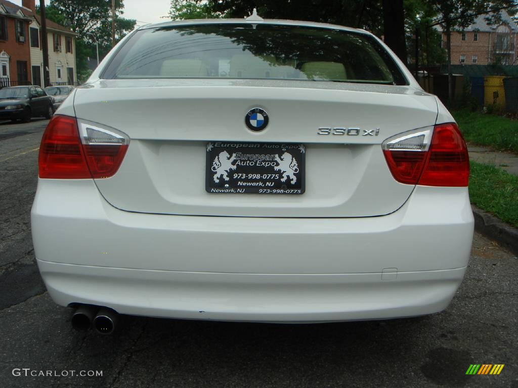 2006 3 Series 330xi Sedan - Alpine White / Beige photo #5