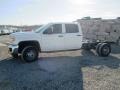 Summit White - Sierra 3500HD Work Truck Crew Cab Chassis Photo No. 3