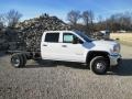 Summit White - Sierra 3500HD Work Truck Crew Cab Chassis Photo No. 26
