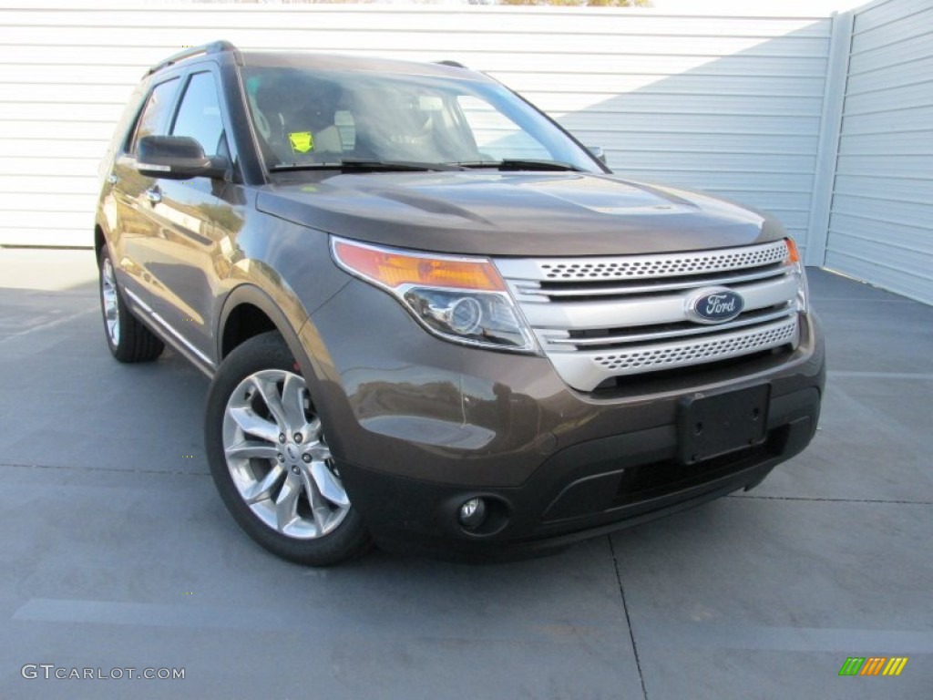 2015 Explorer XLT - Caribou / Charcoal Black photo #2