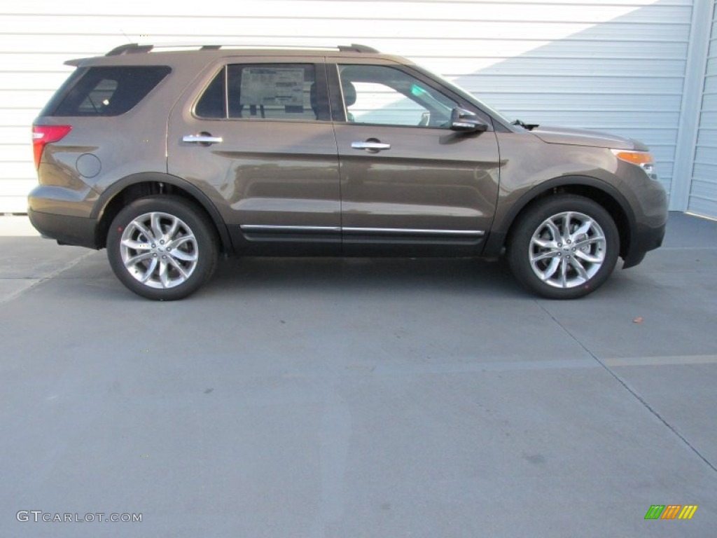 2015 Explorer XLT - Caribou / Charcoal Black photo #3