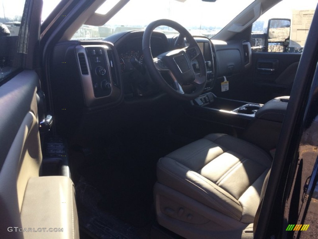 2015 Sierra 2500HD Denali Crew Cab 4x4 - Onyx Black / Cocoa/Dune photo #7