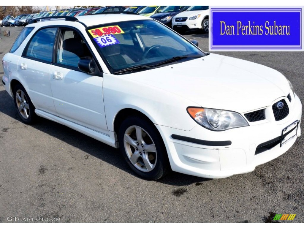 2006 Impreza 2.5i Wagon - Aspen White / Anthracite Black photo #1