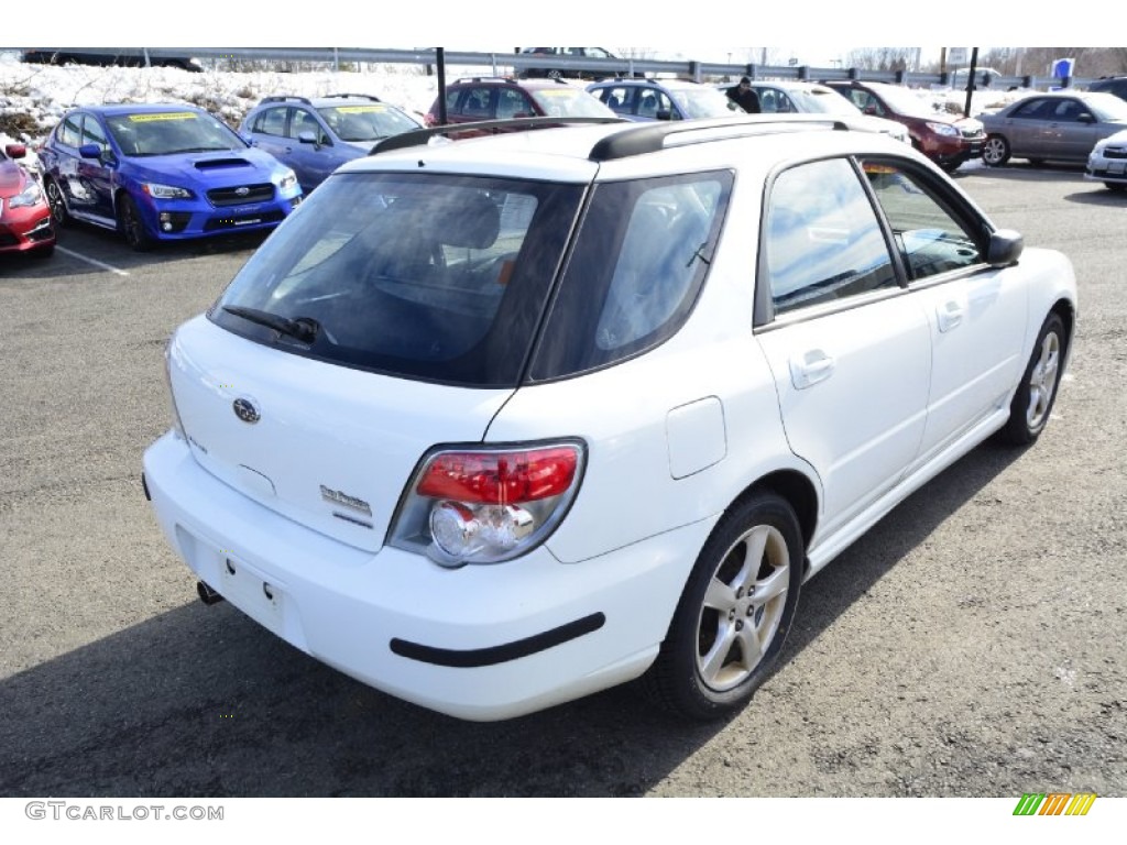 2006 Impreza 2.5i Wagon - Aspen White / Anthracite Black photo #6