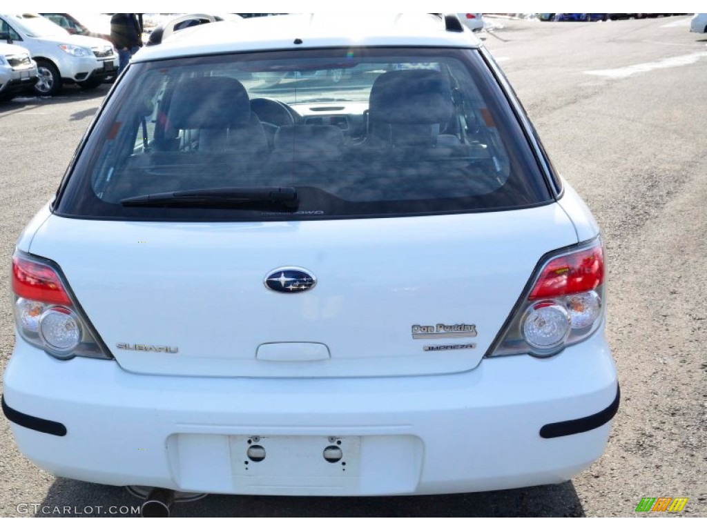 2006 Impreza 2.5i Wagon - Aspen White / Anthracite Black photo #7