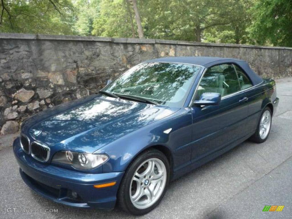 2006 3 Series 330i Convertible - Mystic Blue Metallic / Grey photo #4