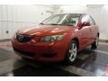 2004 Velocity Red Mazda MAZDA3 i Sedan  photo #3