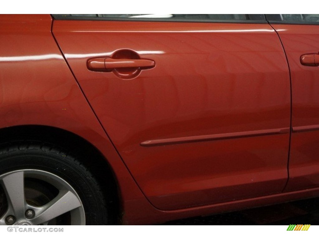 2004 MAZDA3 i Sedan - Velocity Red / Beige photo #47