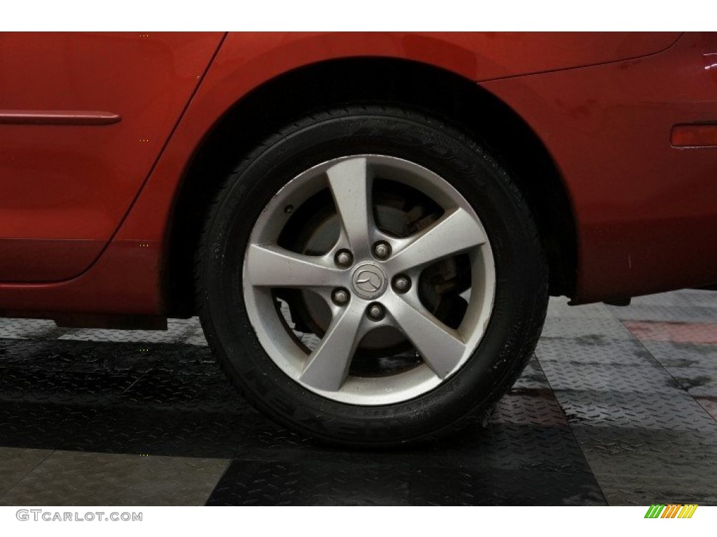 2004 MAZDA3 i Sedan - Velocity Red / Beige photo #57