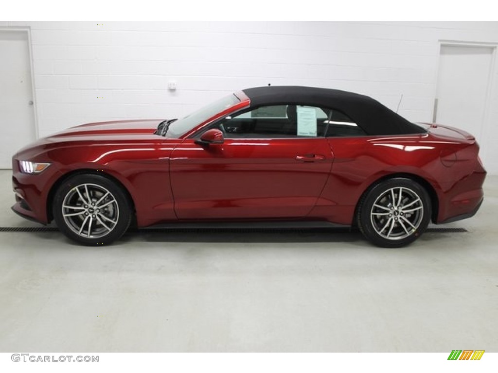 Ruby Red Metallic 2015 Ford Mustang EcoBoost Premium Convertible Exterior Photo #101088054