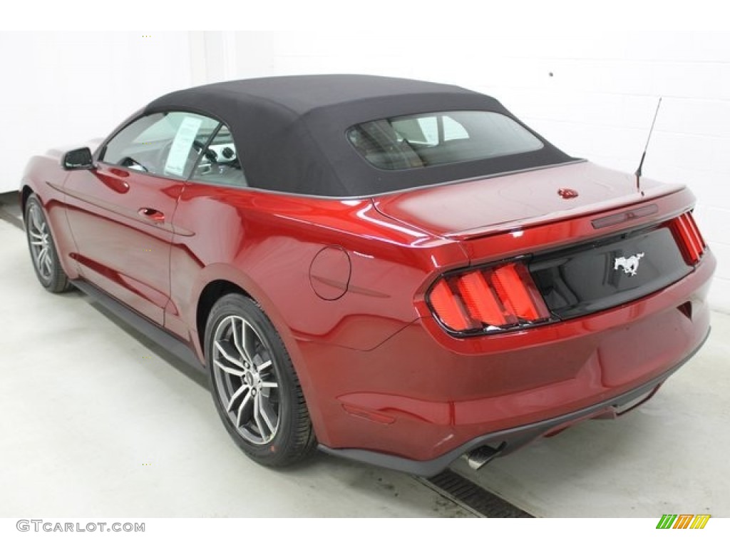 Ruby Red Metallic 2015 Ford Mustang EcoBoost Premium Convertible Exterior Photo #101088077