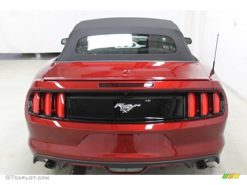 Ruby Red Metallic 2015 Ford Mustang EcoBoost Premium Convertible Exterior Photo #101088084
