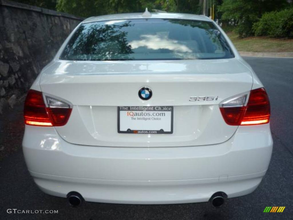 2007 3 Series 335i Sedan - Alpine White / Grey photo #6