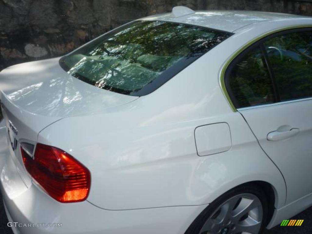 2007 3 Series 335i Sedan - Alpine White / Grey photo #14