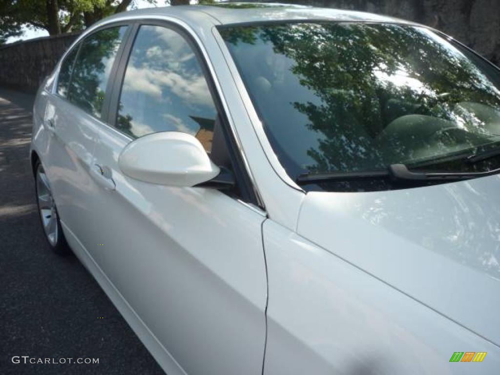 2007 3 Series 335i Sedan - Alpine White / Grey photo #15