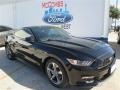 2015 Black Ford Mustang V6 Coupe  photo #2