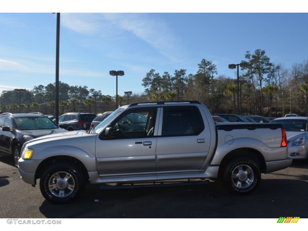 2004 Explorer Sport Trac XLT - Silver Birch Metallic / Medium Dark Flint/Dark Flint photo #6
