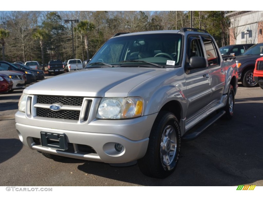 2004 Explorer Sport Trac XLT - Silver Birch Metallic / Medium Dark Flint/Dark Flint photo #7