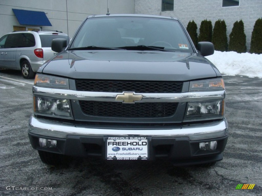 2008 Colorado LT Crew Cab - Dark Gray Metallic / Ebony photo #2