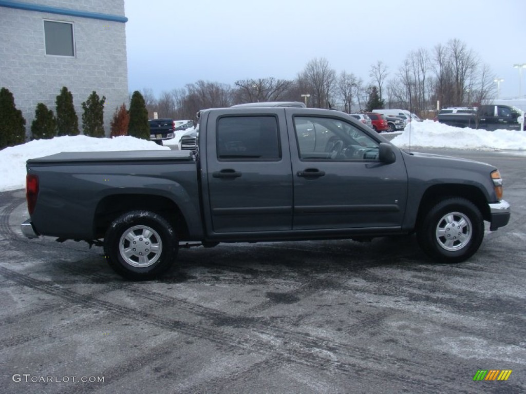 2008 Colorado LT Crew Cab - Dark Gray Metallic / Ebony photo #8