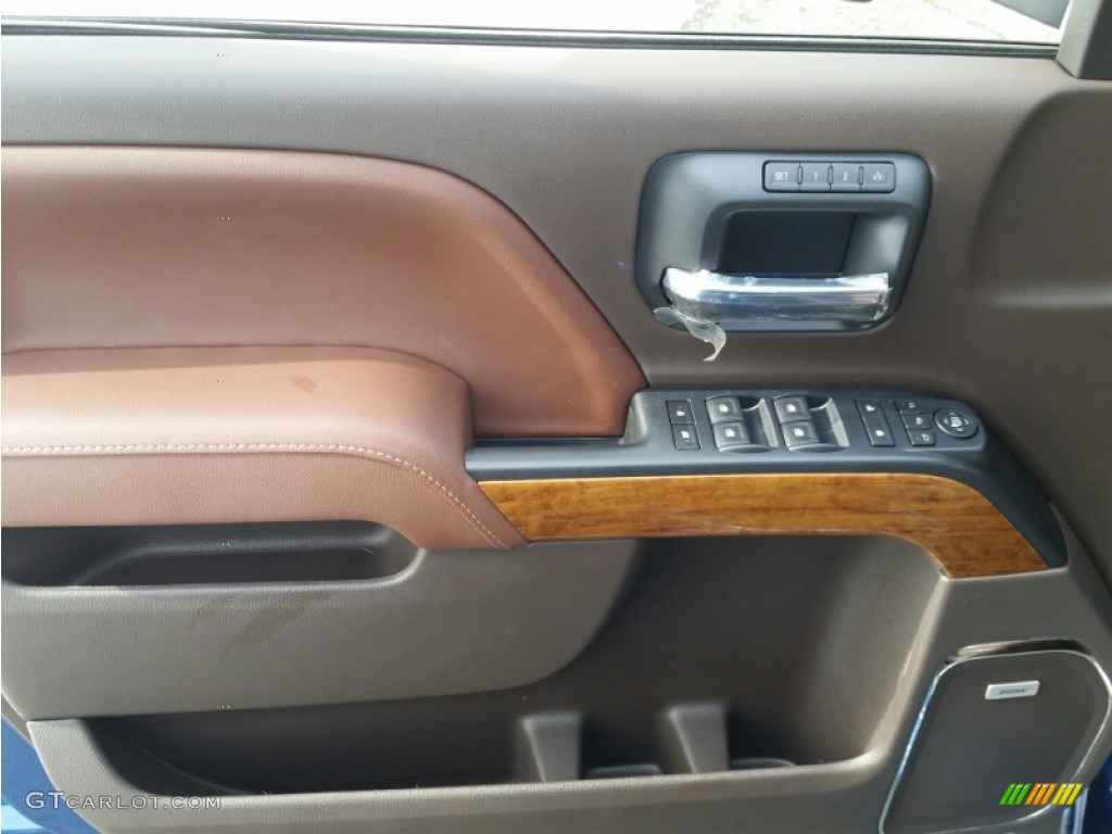 2015 Chevrolet Silverado 3500HD High Country Crew Cab Dual Rear Wheel High Country Saddle Door Panel Photo #101094360