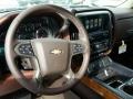 2015 Chevrolet Silverado 3500HD High Country Saddle Interior Steering Wheel Photo