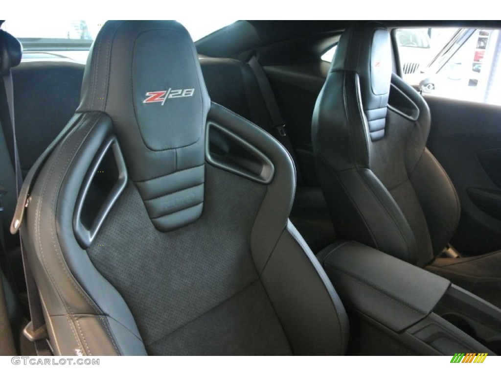 Black Interior 2015 Chevrolet Camaro Z/28 Coupe Photo #101094702
