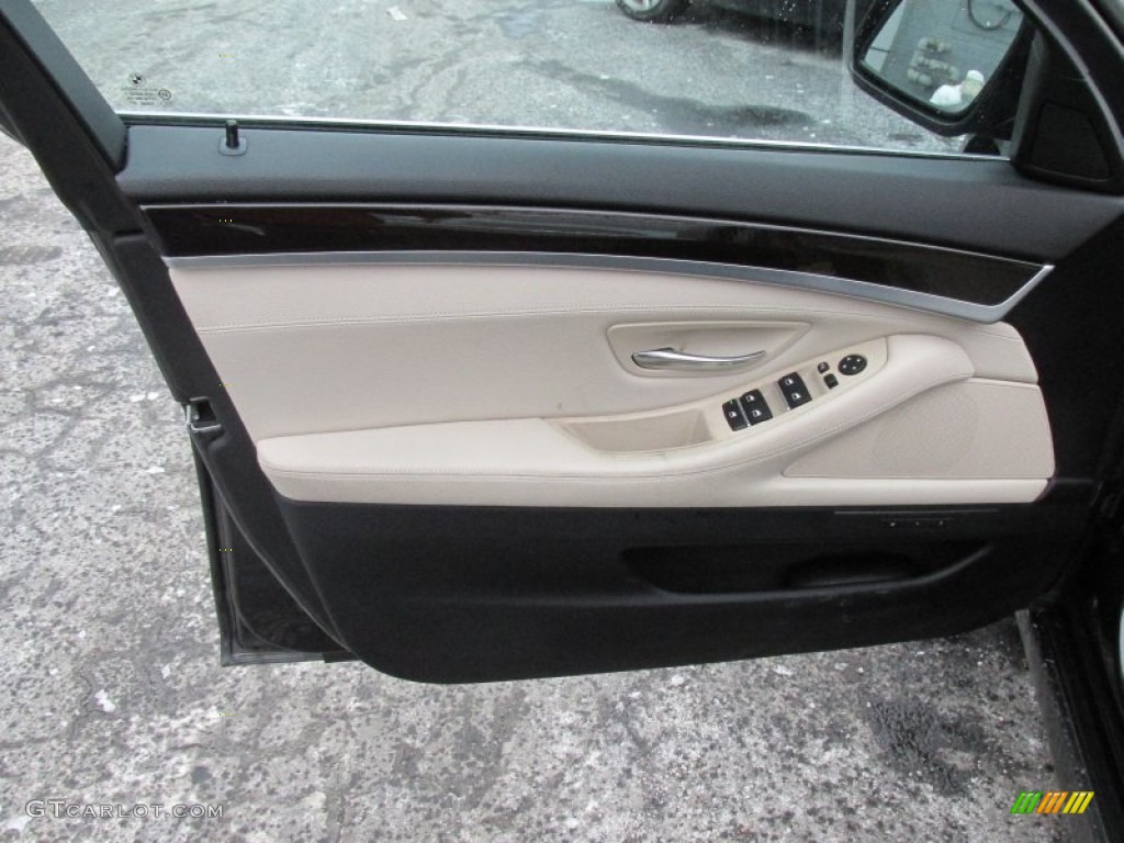 2012 5 Series 528i xDrive Sedan - Dark Graphite Metallic II / Everest Gray photo #9