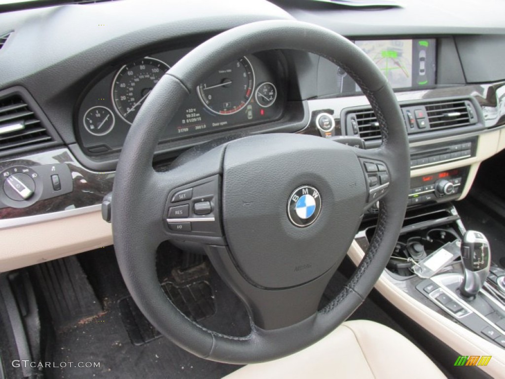 2012 BMW 5 Series 528i xDrive Sedan Steering Wheel Photos
