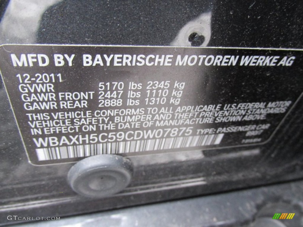 2012 5 Series 528i xDrive Sedan - Dark Graphite Metallic II / Everest Gray photo #19