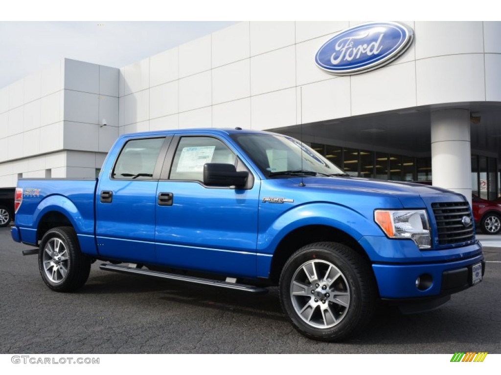 2014 F150 STX SuperCrew - Blue Flame / Black photo #1