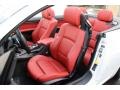 Coral Red/Black 2012 BMW 3 Series 335i Convertible Interior Color