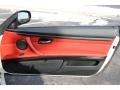 Coral Red/Black 2012 BMW 3 Series 335i Convertible Door Panel