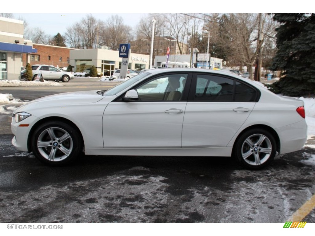 2013 3 Series 328i xDrive Sedan - Alpine White / Venetian Beige photo #5