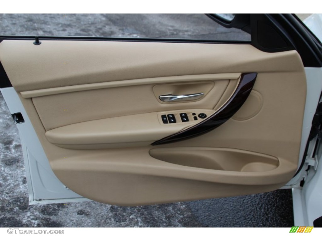 2013 3 Series 328i xDrive Sedan - Alpine White / Venetian Beige photo #8