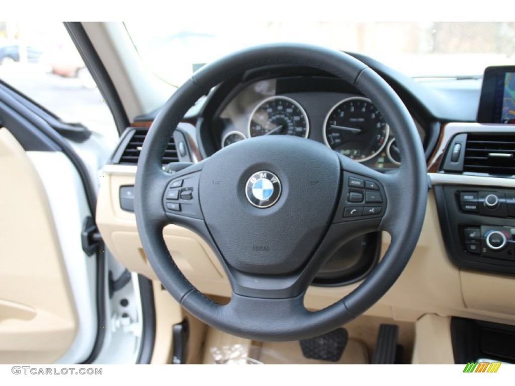 2013 3 Series 328i xDrive Sedan - Alpine White / Venetian Beige photo #17