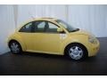 2000 Yellow Volkswagen New Beetle GLS Coupe  photo #6